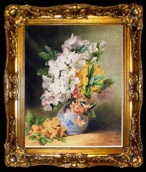 framed  unknow artist Floral, beautiful classical still life of flowers.031, ta009-2